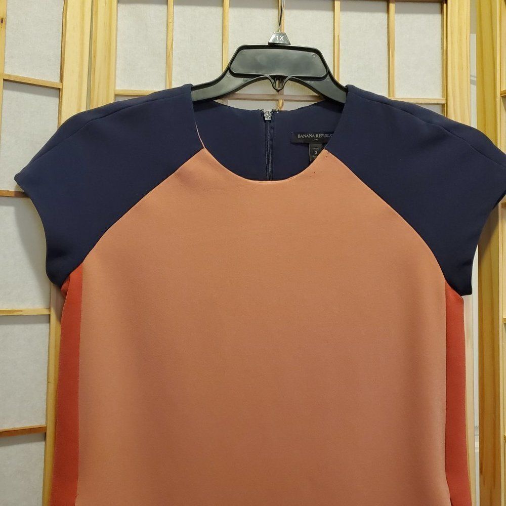 Banana Republic Color Block Pockets Blouse 2P - Picture 3 of 8